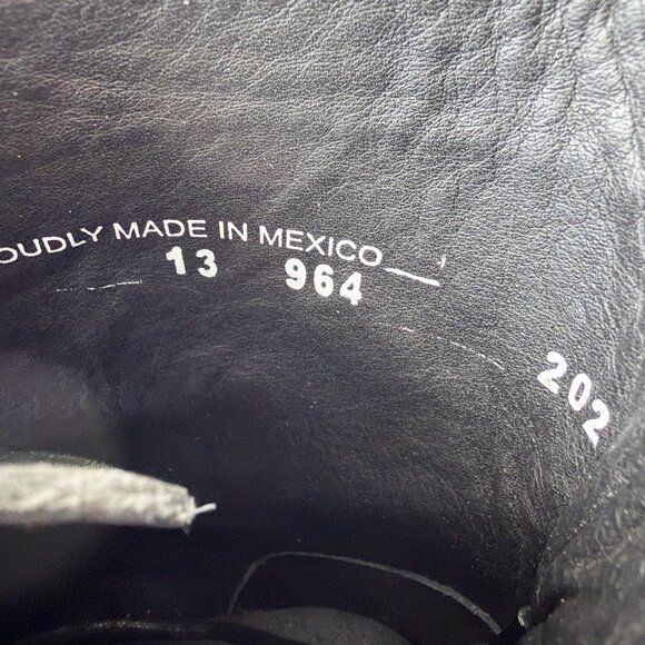 NEW Lane Mens Black Ankle Boots Size 13 Lace-up Short Boot Casual Leather Sole - Picture 9 of 11